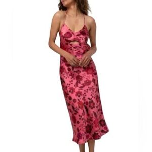 House of Harlow 1960 Rose Floral Midi Dress